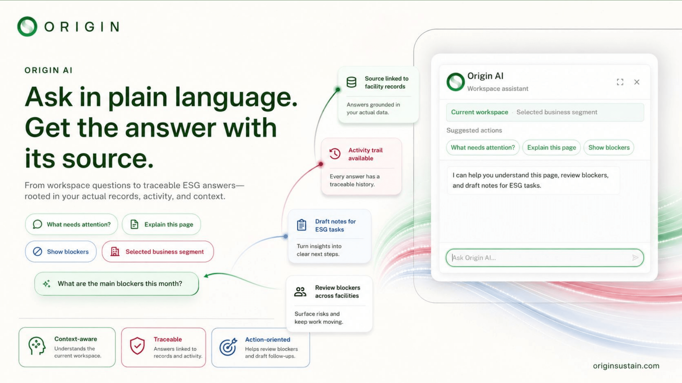Traceable AI Assistant for ESG Controllers